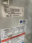 Arrancador de motor Westinghouse tamaño 4 con protector de circuito de motor de 150 amperios (100 HP, 480 voltios, 3 PH, 60 HZ)