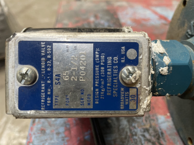 Válvula solenoide de especialidades de refrigerantes Parker S4A (2-1/2")