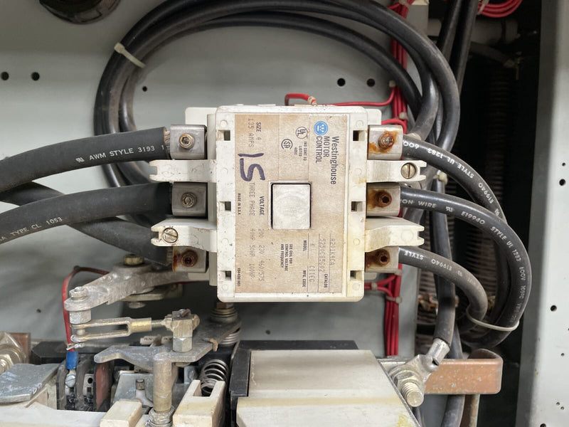 Westinghouse Motor Starter ( 200 HP, 480V, 60Hz)