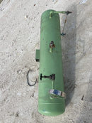 Recipiente de aceite horizontal con intercambiador de calor de precisión (12" de diámetro x 60" de largo. 33 galones)