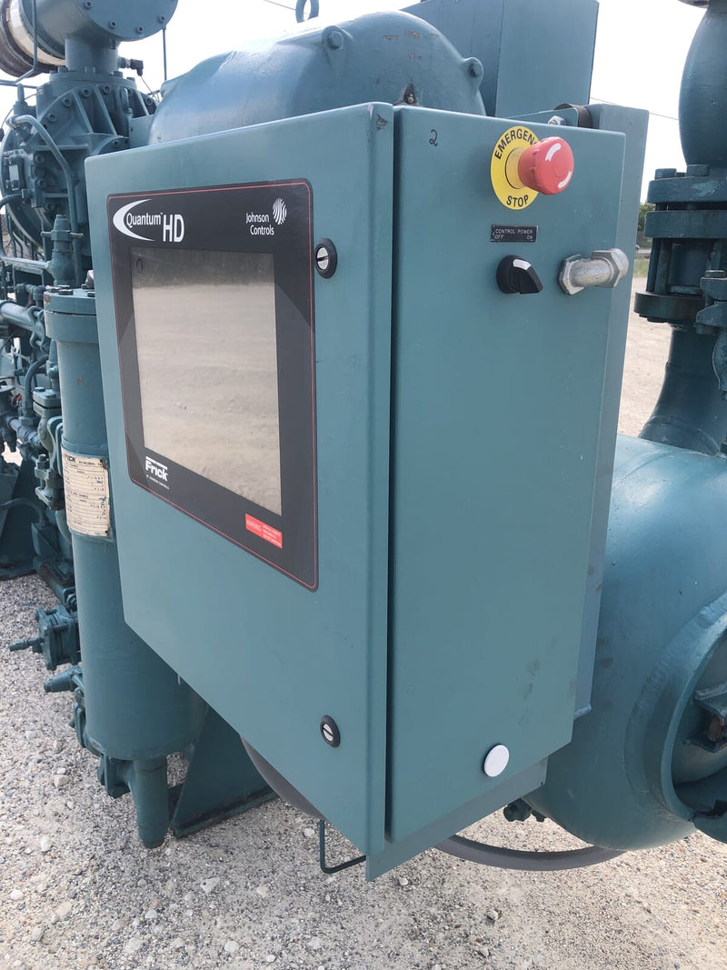 Paquete de compresor de tornillo rotativo Frick RWB-11-134H (TDSD193L, 300HP 460V, panel de actualización Frick Quantum HD)