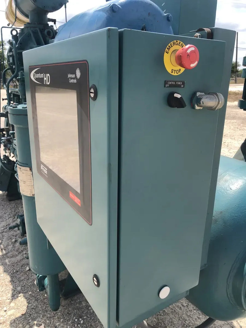 Paquete de compresor de tornillo rotativo Frick RWB-11-134H (TDSD193L, 300HP 460V, panel de actualización Frick Quantum HD)