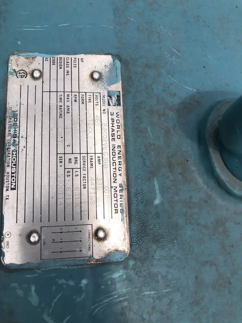 Paquete de compresor de tornillo rotativo Frick RWB-11-134H (TDSD193L, 300HP 460V, panel de actualización Frick Quantum HD)