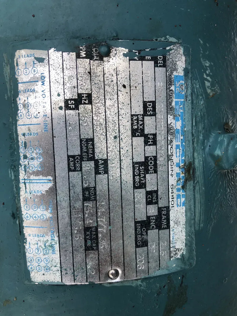 Paquete de compresor de tornillo rotativo Frick RWB-11-134H (TDSD193L, 300HP 460V, panel de actualización Frick Quantum HD)