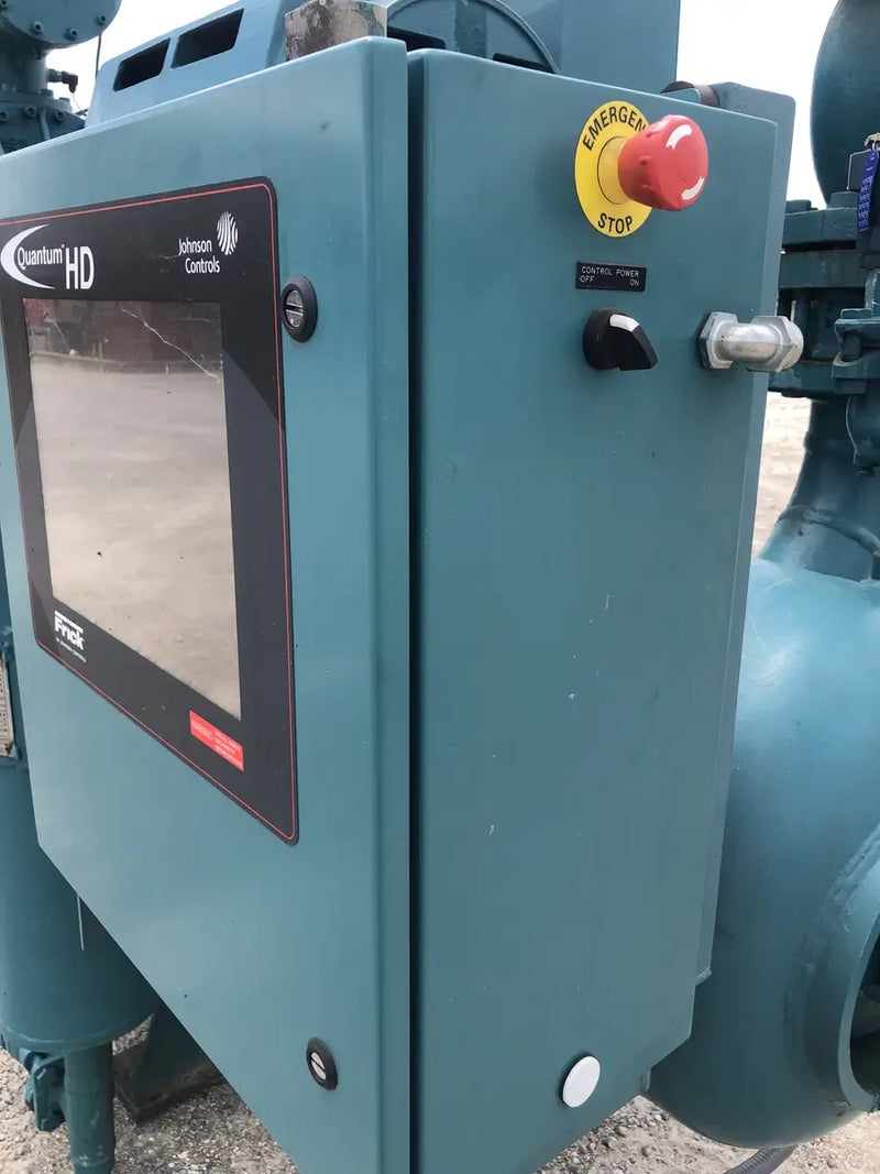 Paquete de compresor de tornillo rotativo Frick RWB-11-134H (TDSD193L, 300HP 460V, panel de actualización Frick Quantum HD)