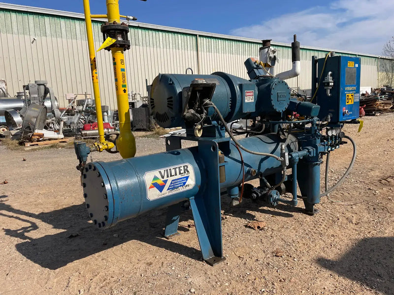 Vilter Rotary Screw Compressor Package (Vilter VSM361, 60 HP 230/460 V, Vilter Micro Control Panel)