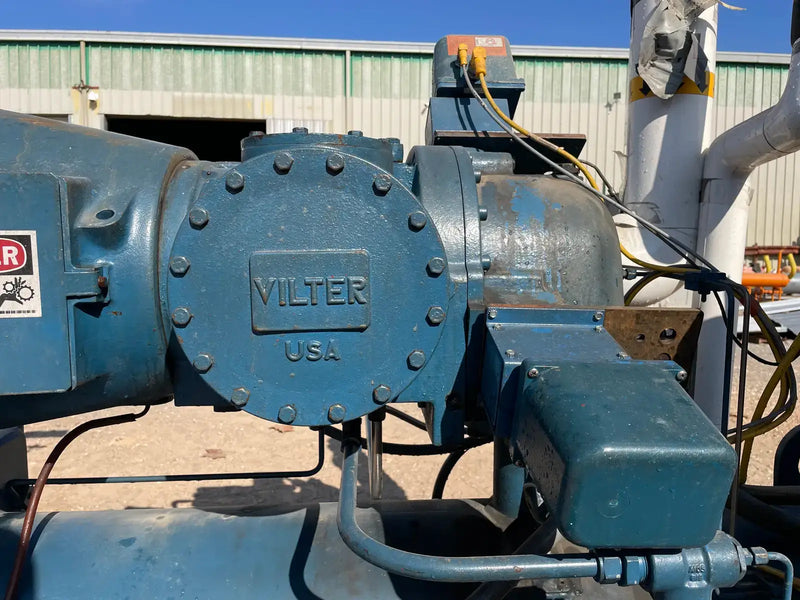 Vilter Rotary Screw Compressor Package (Vilter VSM361, 60 HP 230/460 V, Vilter Micro Control Panel)