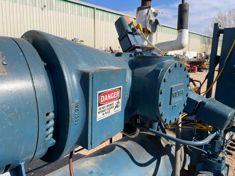 Vilter Rotary Screw Compressor Package (Vilter VSM361, 60 HP 230/460 V, Vilter Micro Control Panel)