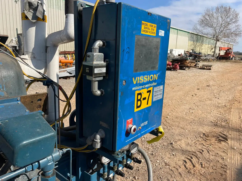 Vilter Rotary Screw Compressor Package (Vilter VSM361, 60 HP 230/460 V, Vilter Micro Control Panel)