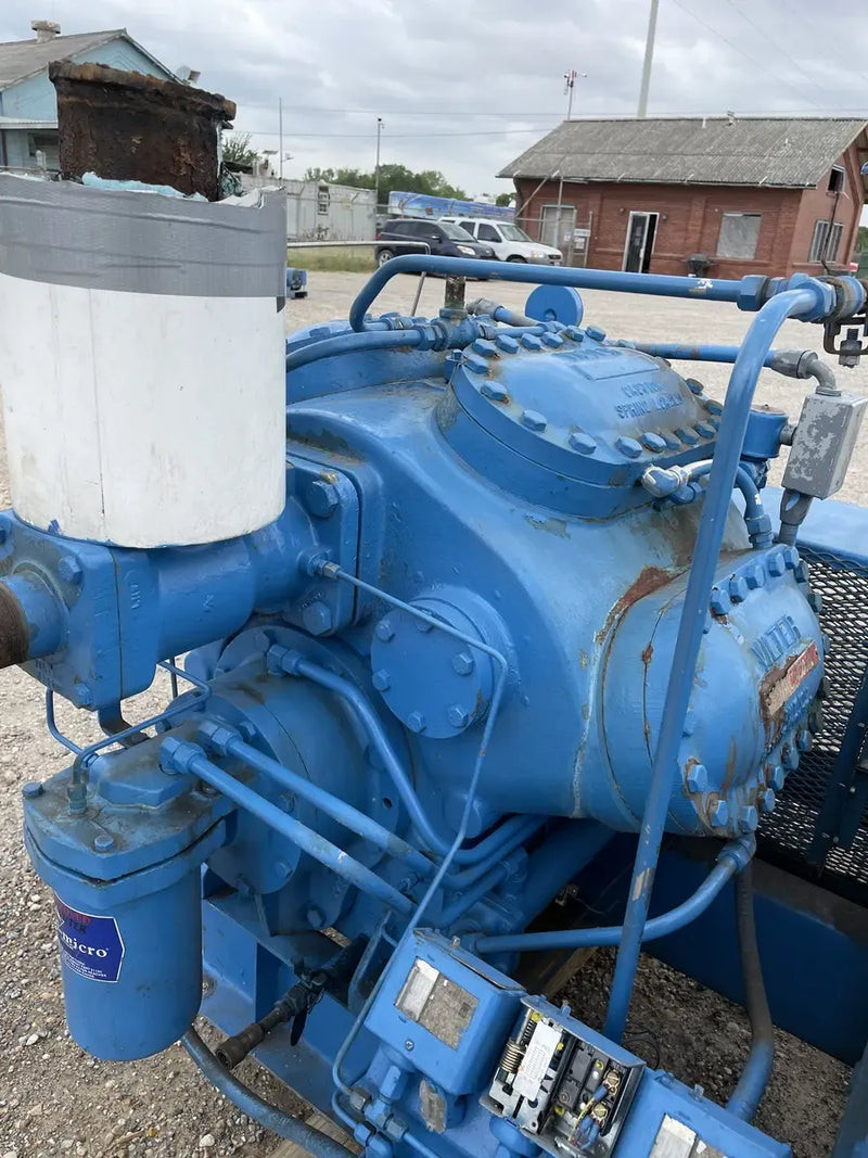 Vilter 458XL 8-Cylinder Reciprocating Compressor Package (150 HP 460 V, Belt Driven)