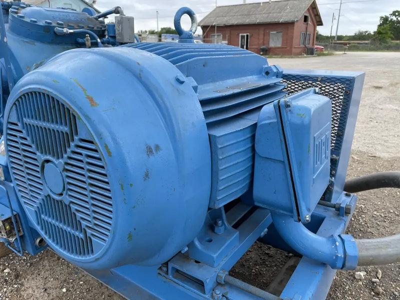Vilter 458XL 8-Cylinder Reciprocating Compressor Package (150 HP 460 V, Belt Driven)