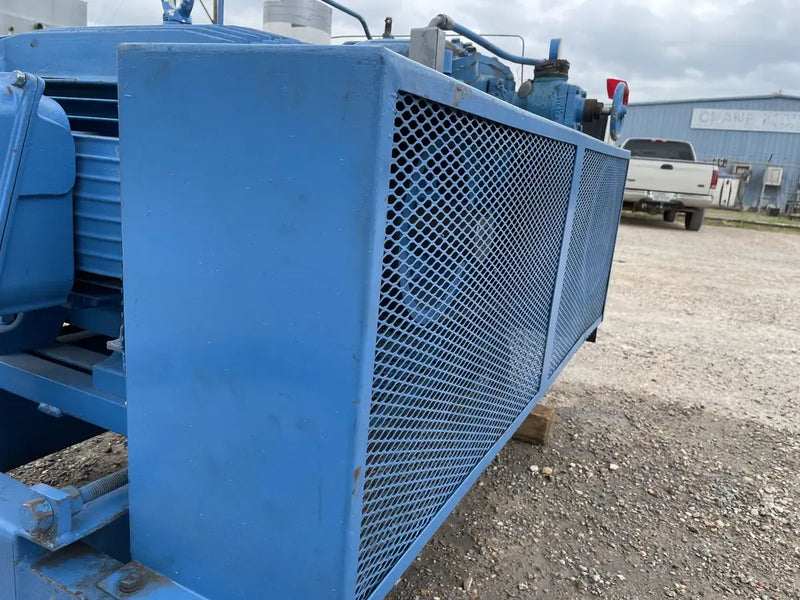 Vilter 458XL 8-Cylinder Reciprocating Compressor Package (150 HP 460 V, Belt Driven)