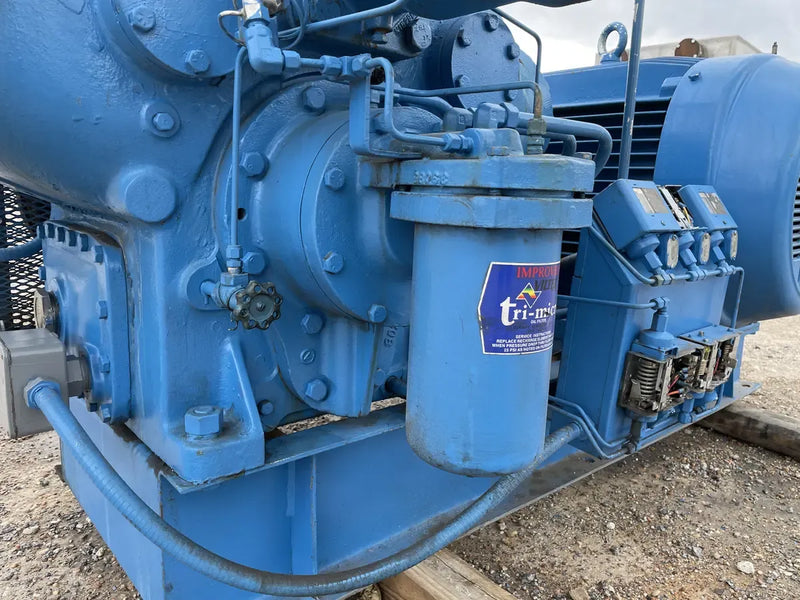 Vilter 458XL 8-Cylinder Reciprocating Compressor Package (150 HP 460 V, Belt Driven)