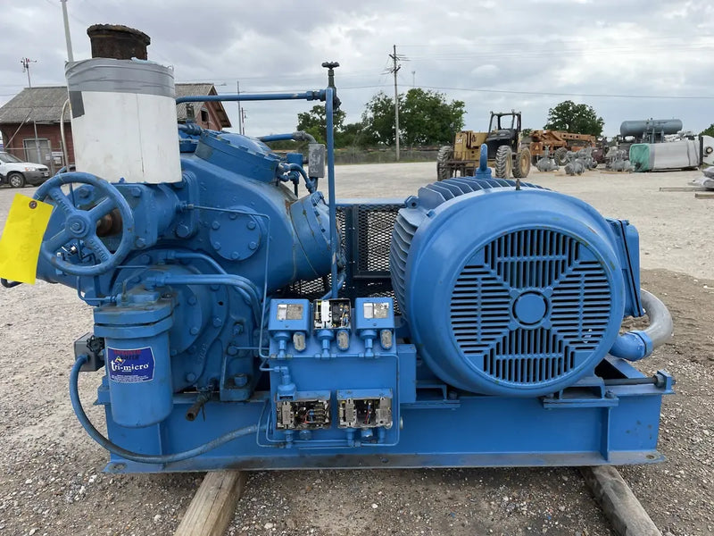 Vilter 458XL 8-Cylinder Reciprocating Compressor Package (150 HP 460 V, Belt Driven)