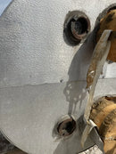 Recirculador de amoníaco horizontal RVS (32 pulg. X 43 pulg. 150 galones)