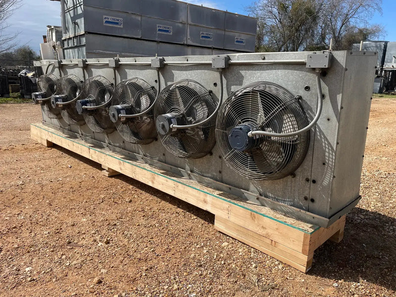Krack DTX6S-1530-DXA-HGC-LH Ammonia Evaporator Coil- 17.46 TR, 6 Fans (Low/Medium Temperature)