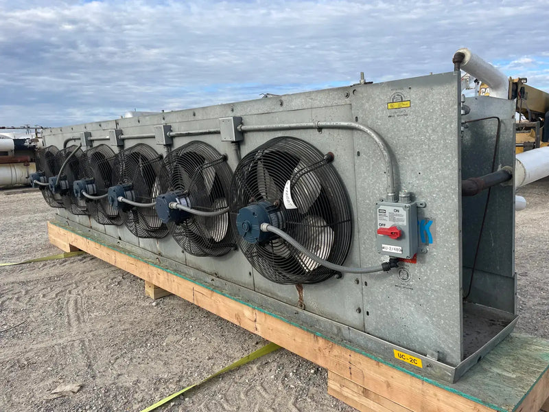 Krack DTX6S-1530-DXA-HGC-LH Ammonia Evaporator Coil- 10.58 TR, 6 Fans (Low/Medium Temperature)