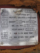 RVS Horizontal Ammonia Recirculator Tank – 78 in. Dia. x 9 ft. 6 in. L RVS 