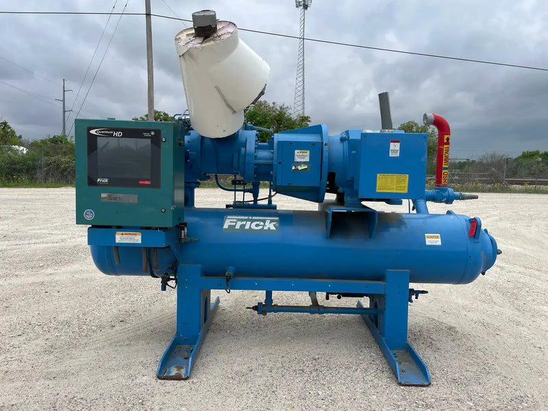 Frick Rotary Screw Compressor Package (Frick XJF, 125 HP 230/460 V, Micro Control Panel)