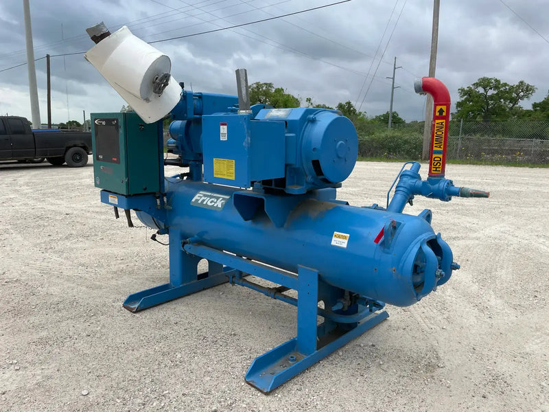 Frick Rotary Screw Compressor Package (Frick XJF, 125 HP 230/460 V, Micro Control Panel)
