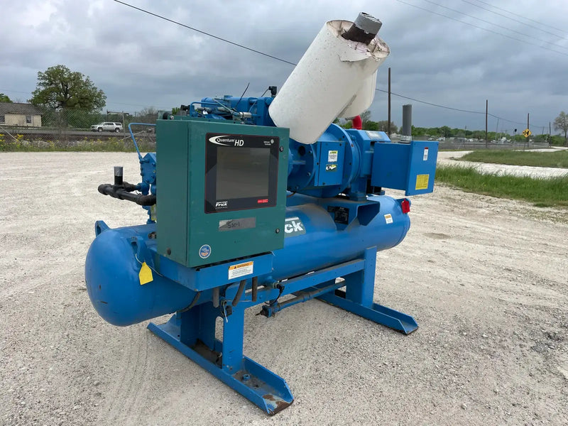 Frick Rotary Screw Compressor Package (Frick XJF, 125 HP 230/460 V, Micro Control Panel)