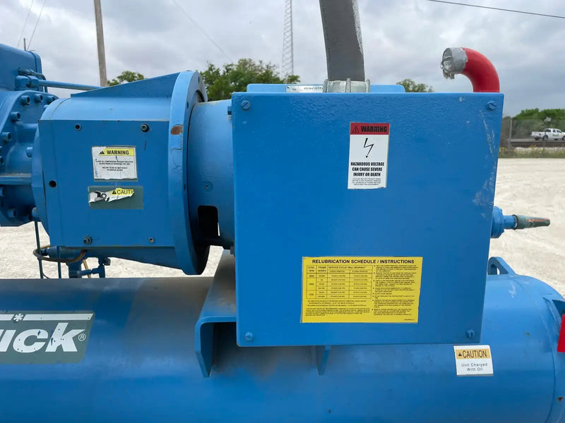 Frick Rotary Screw Compressor Package (Frick XJF, 125 HP 230/460 V, Micro Control Panel)