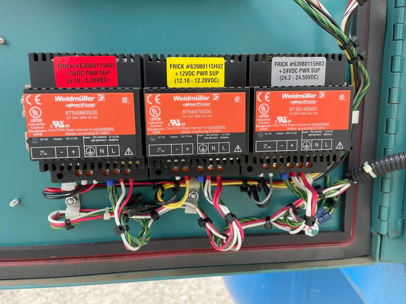 Frick Rotary Screw Compressor Package (Frick XJF, 125 HP 230/460 V, Micro Control Panel)