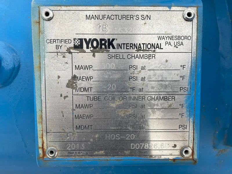 Frick Rotary Screw Compressor Package (Frick XJF, 125 HP 230/460 V, Micro Control Panel)
