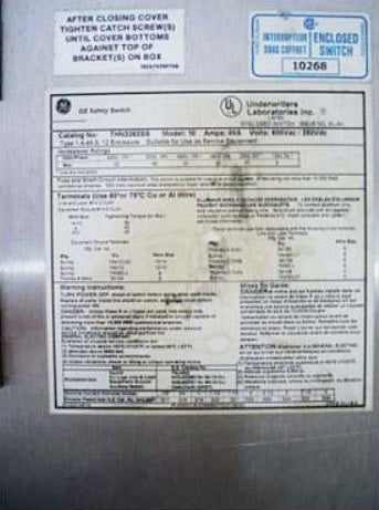 Safety Switches- 60 and 100 Amp Square D 