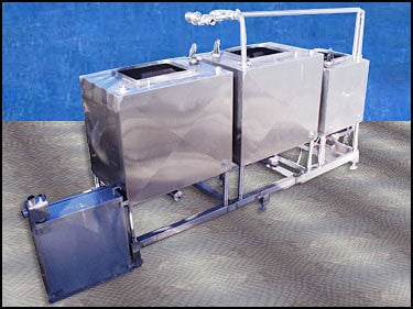 Scherping Welding Inc. Stainless Steel Skid Mounted 3-Tank CIP System Scherping 