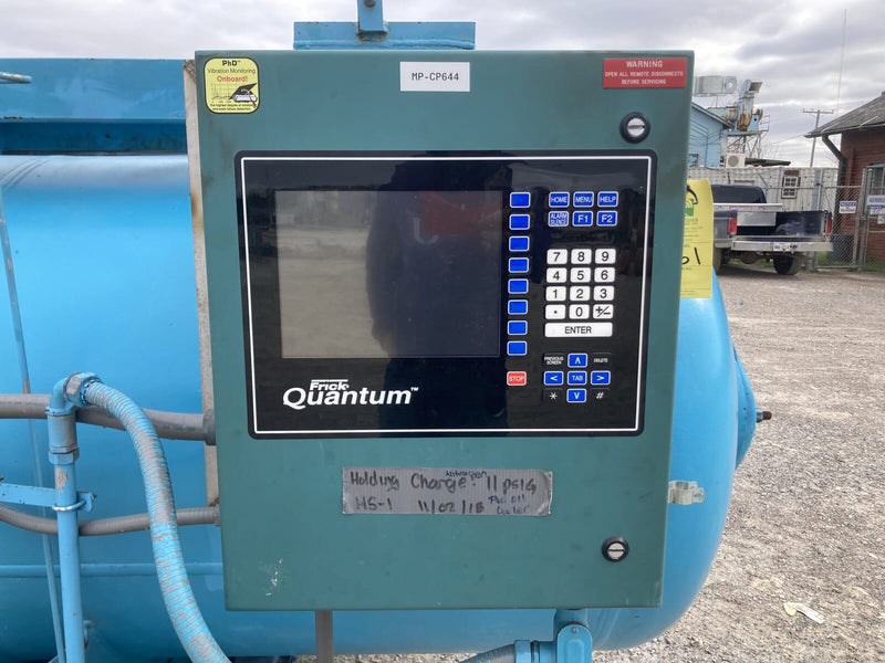Frick Bare Rotary Screw Compressor Package (Frick Micro Control Panel, MISSING SCREW, MISSING MOTOR )