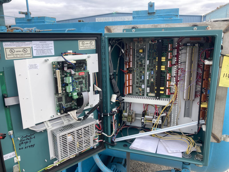 Frick Bare Rotary Screw Compressor Package (Frick Micro Control Panel, MISSING SCREW, MISSING MOTOR )
