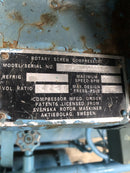 Frick Bare Rotary Screw Compressor Package (Frick Micro Control Panel, MISSING SCREW, MISSING MOTOR )