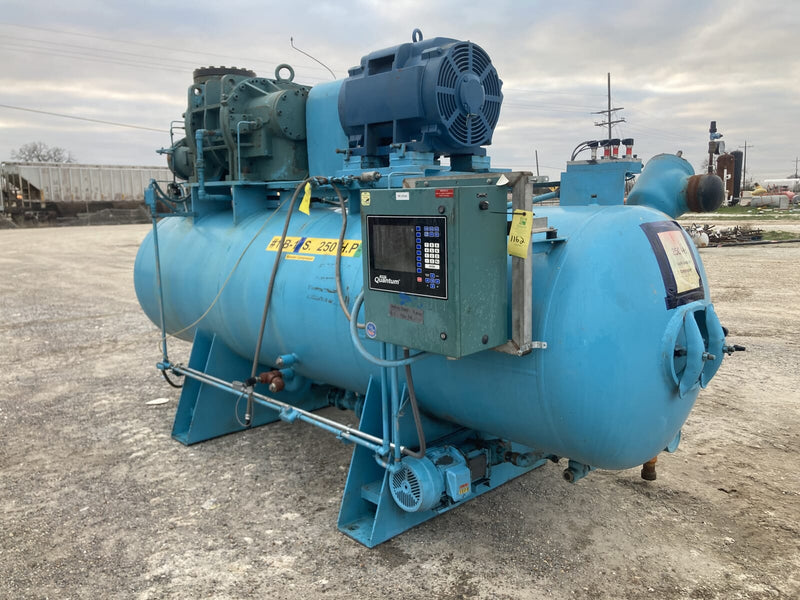 Frick Rotary Screw Compressor Package (MISSING SCREW, 250 HP 460 V, Frick Micro Control Panel)