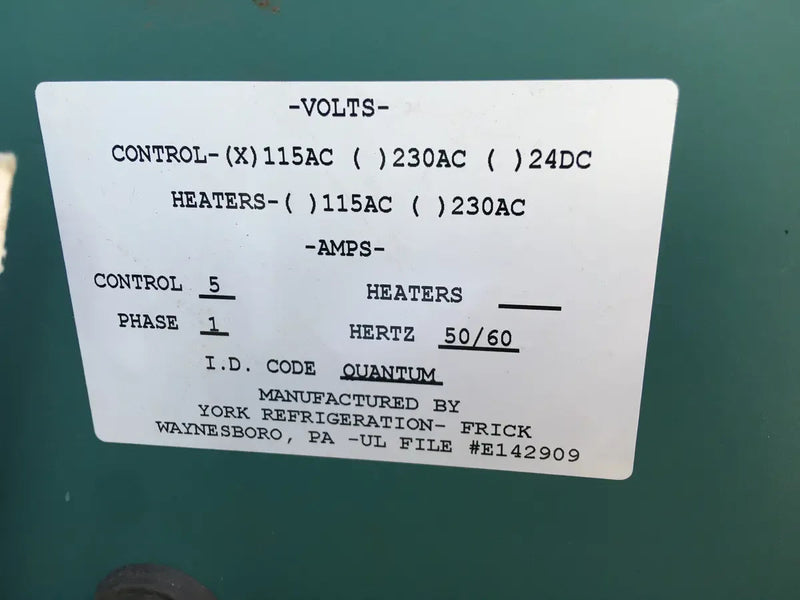 Frick RWB-II-222 Rotary Screw Compressor Package (Frick TDSH233L, 500 HP 460 V, Frick Micro Control Panel)