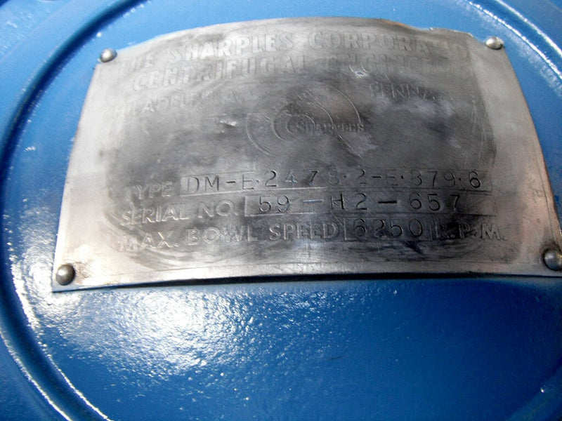 Sharples Separator/Desludger Sharples 