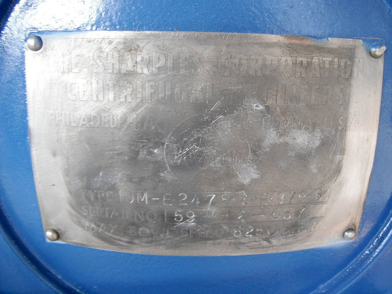 Sharples Separator/Desludger Sharples 