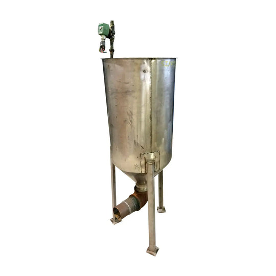 Stainless Steel Cone Bottom Tank - 30 gallons