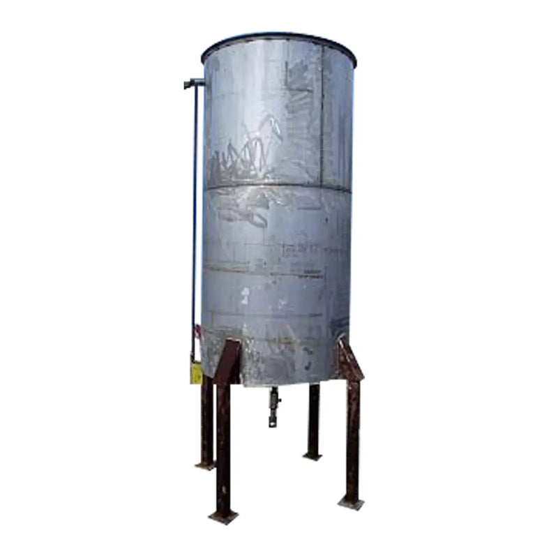Stainless Steel Single Shell Vertical Tank- 500 Gallon