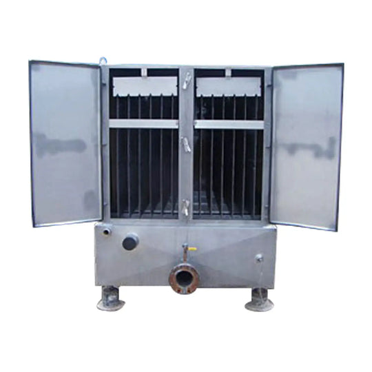 Enfriador de placas de película descendente Paul Mueller - 140 toneladas