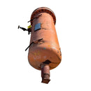 Chil-Con COSR-140 Horizontal Discharge Oil Separator (16in X 38.625in. 42 Gallons)