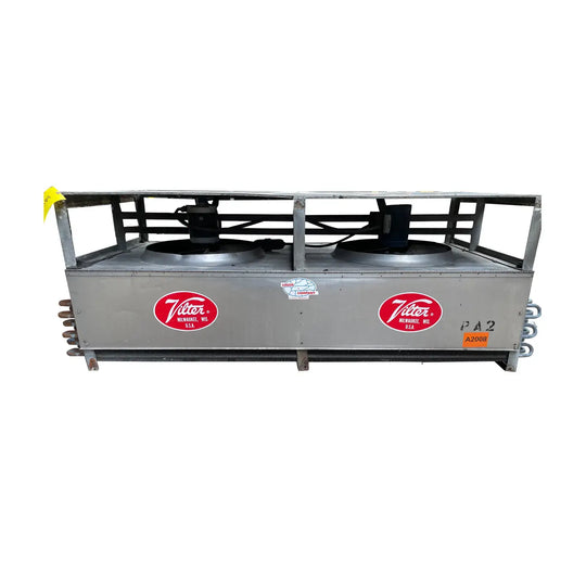 Serpentín evaporador de amoníaco Vilter UF 21-64-1/2-XA-HGC - 6.30 TR, 2 ventiladores (baja temperatura)