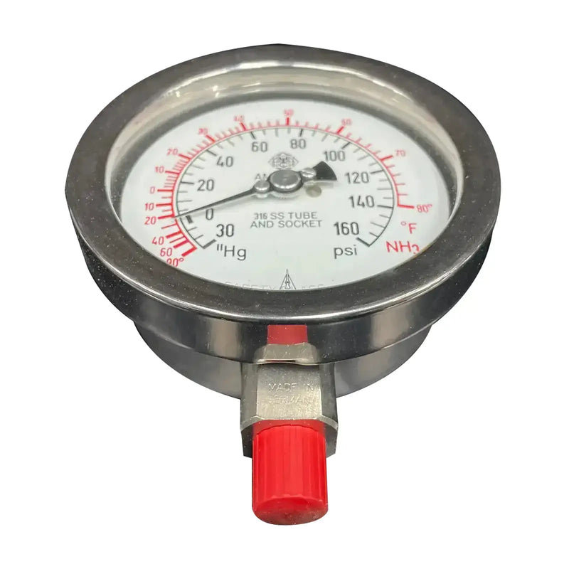 McDaniel Controls Ammonia Pressure Gauge (1/4" NPT)