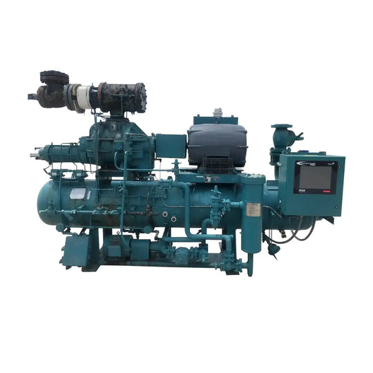 Paquete de compresor de tornillo rotativo Frick RWB II 134H (Frick TDSD193L, 150 HP 460 V, panel de control Frick Micro)