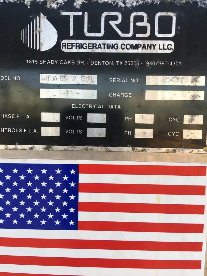 Turbo Ice HTDA 96 12 13 FL Plate Chiller (12-96 X 60 Stainless Steel Plates)