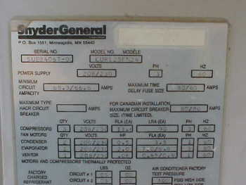 Snyder General Roof Top Snyder General 