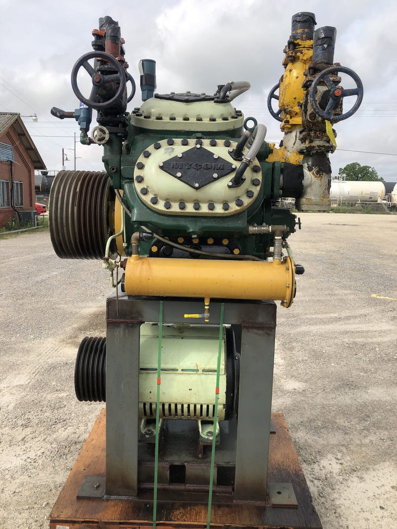 Mycom N62B 8-Cylinder Reciprocating Compressor Package (100 HP 230/460 V, Belt Driven)