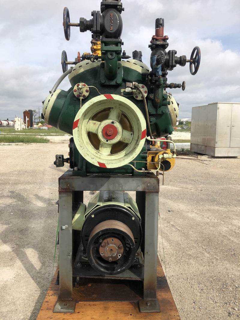 Mycom N62B 8-Cylinder Reciprocating Compressor Package (100 HP 230/460 V, Belt Driven)
