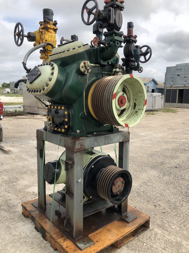 Mycom N62B 8-Cylinder Reciprocating Compressor Package (100 HP 230/460 V, Belt Driven)