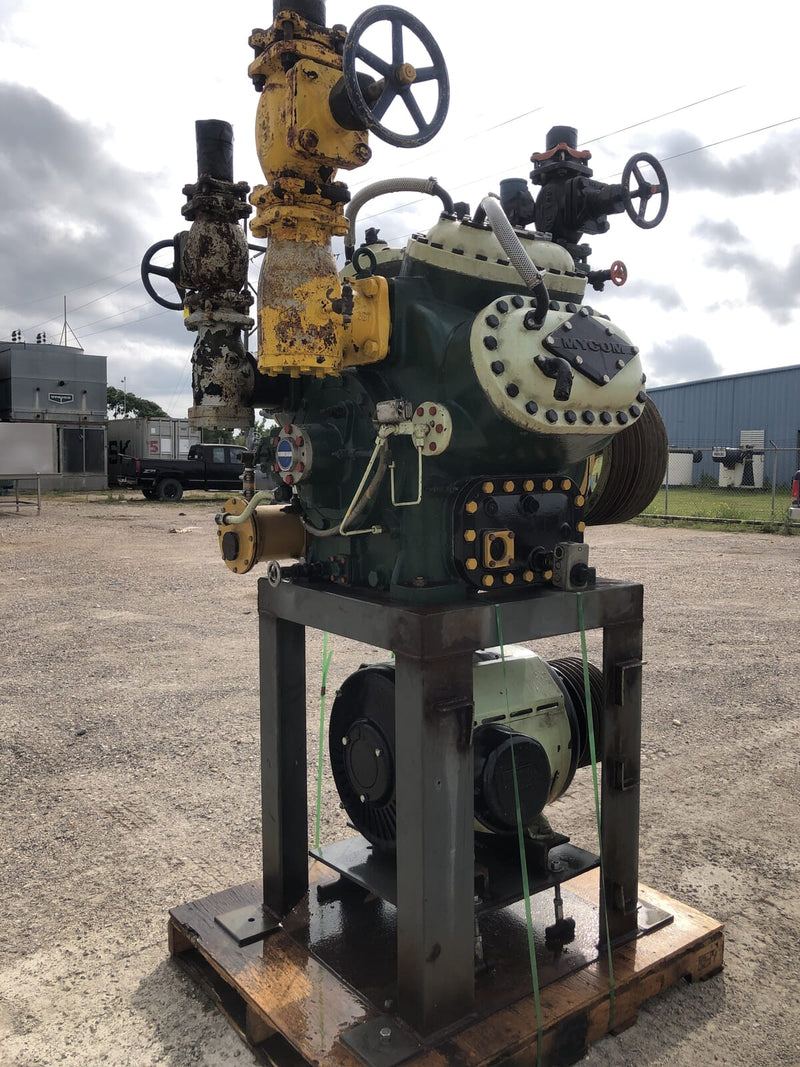 Mycom N62B 8-Cylinder Reciprocating Compressor Package (100 HP 230/460 V, Belt Driven)